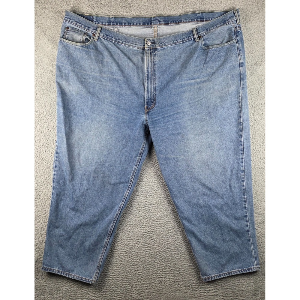 Levi's 560 Jeans Mens 60x30 (58x29) Blue Medium Wash Cotton Denim